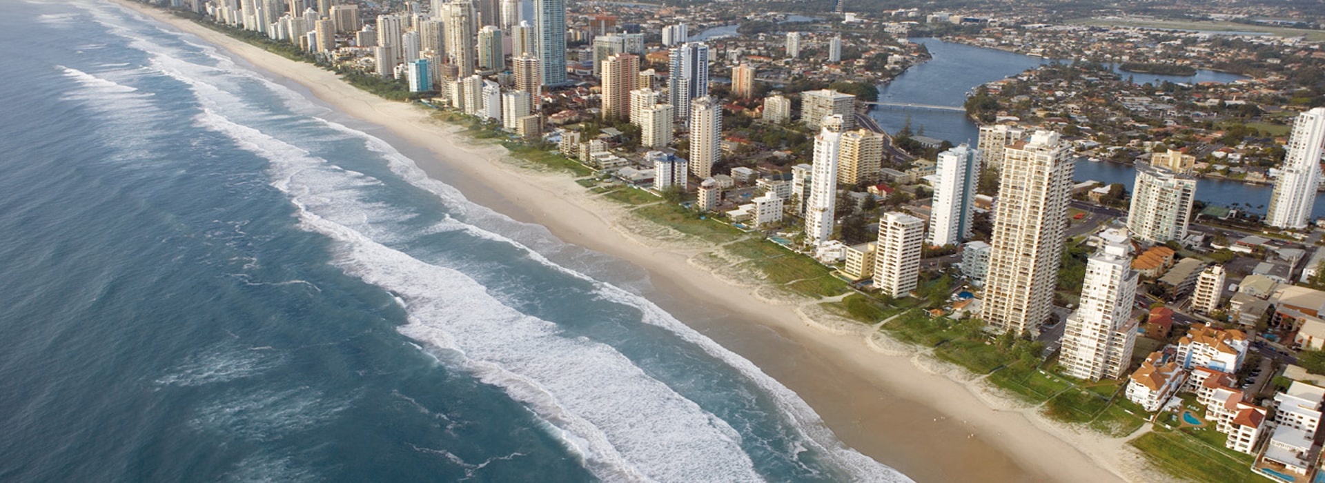 Aerial view of Gold Coast Australia